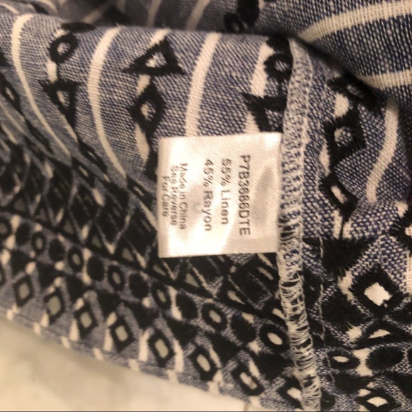 Parker Jeanette Off Shoulder Linen Striped Dress - Picture 8 of 8